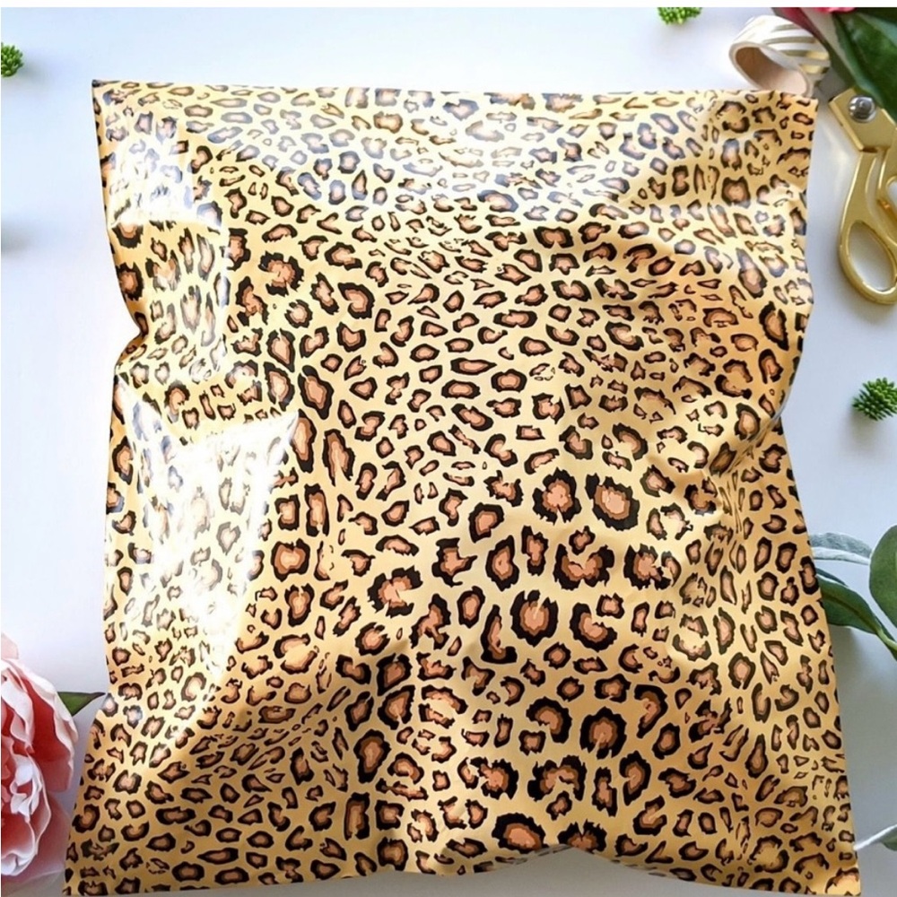 10 Leopard Designer 14x17 Poly‎ Mailers NEW